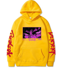 Casual Anime Guts Printed Loose Hoodie