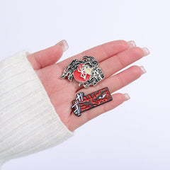 Creative Manga Alloy Brooch