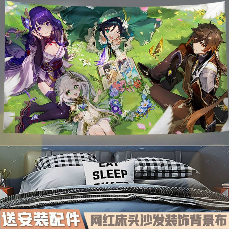 Game Family Photo Hanging Tapestry Decoration