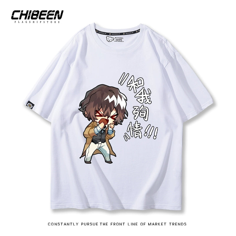 Unisex Anime Graphic Print Short-sleeved T-shirt