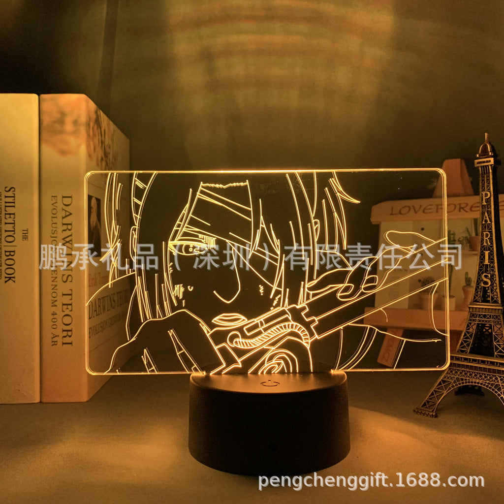 Colorful Anime Acrylic 3d Night Light