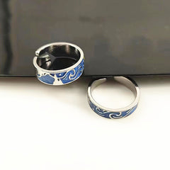 Starry Sky Couple Open Ring