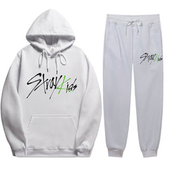 SKZ LOGO Print Hoodie Sweatpants Set