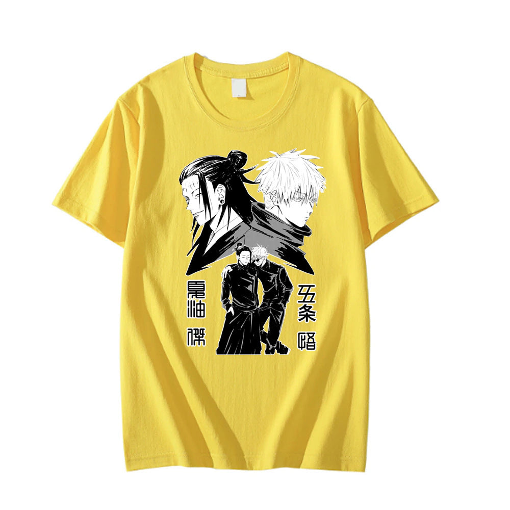 Versatile Anime GOJO Crew Neck Short-sleeved T-shirt