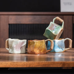 Retro Ceramic Irregular Pottery Mug