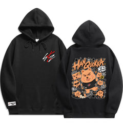 Funny SKZ Graphic Printed Black Hoodie