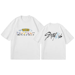 SKZ Cute Cartoon Print Short-sleeved T-shirt