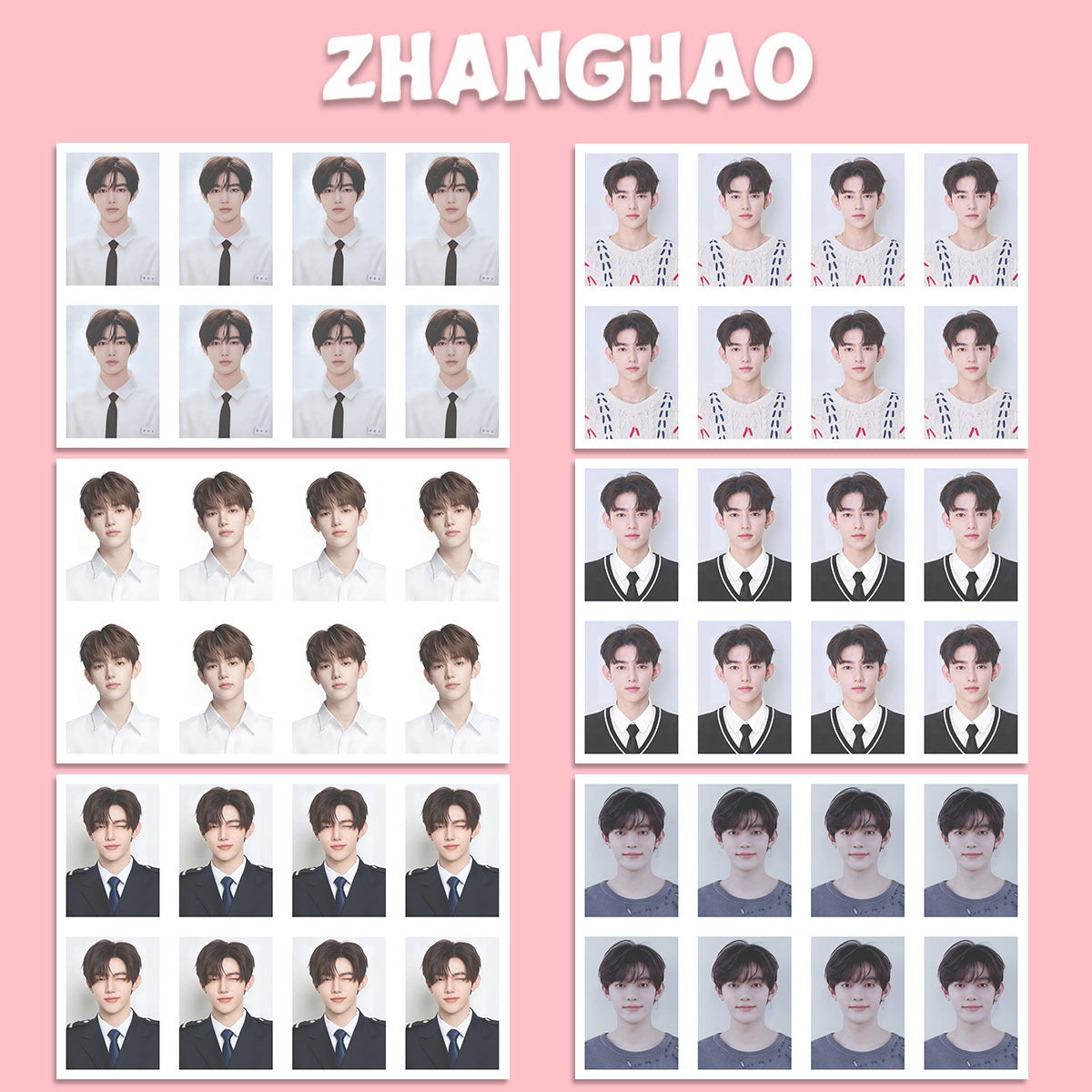 Zhang Hao One Inch ID PHOTO