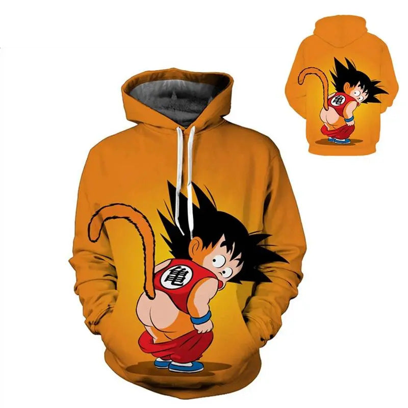 Men's Anime All Over 3D Print Loose Hoodie