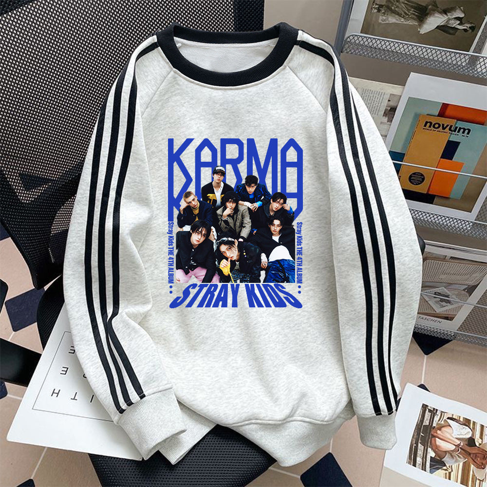 Casual KARMA Album College Crew Neck Sweatshirt