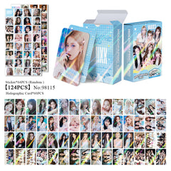 124PCS NM Laser Photocard Sticker