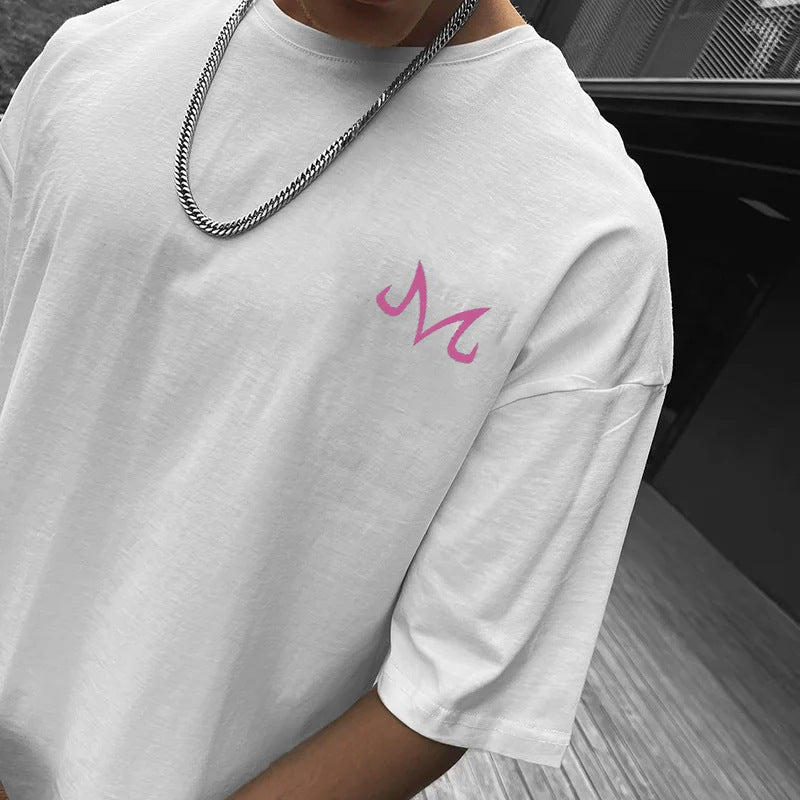 Men's Anime Print Cotton T-Shirt