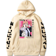 Men's Anime Print Loose Hooded Sweatshirt