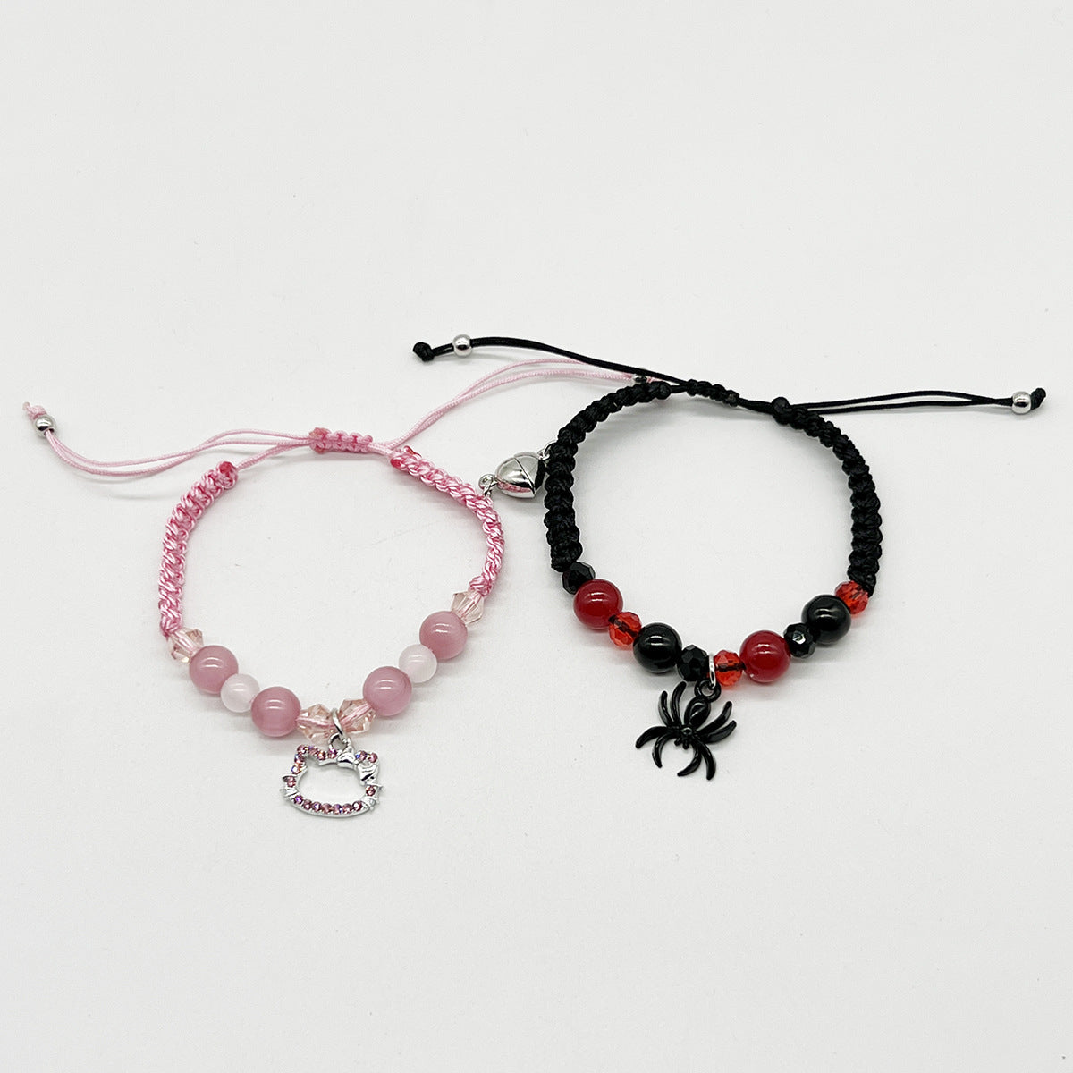 Cat Spider Shaped Magnetic Handwoven Bracelet