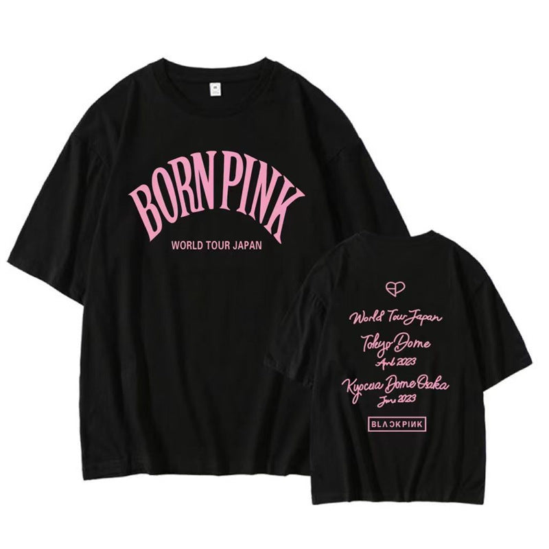BORN PINK Short-sleeved Cotton T-shirt