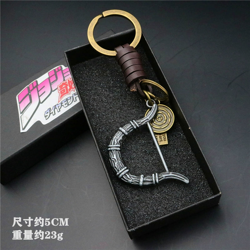 Anime Cowhide Rope Keychain Pendant
