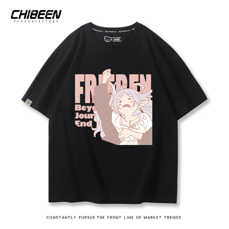 Unisex Anime Cotton Short Sleeve T-Shirt