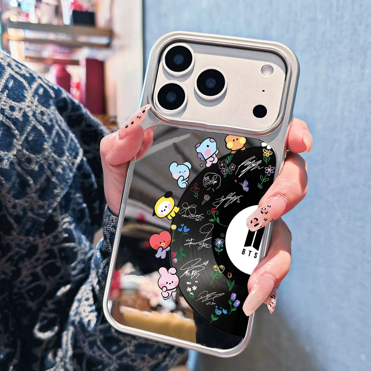 BANGTAN VINYL Mirror Phone Case