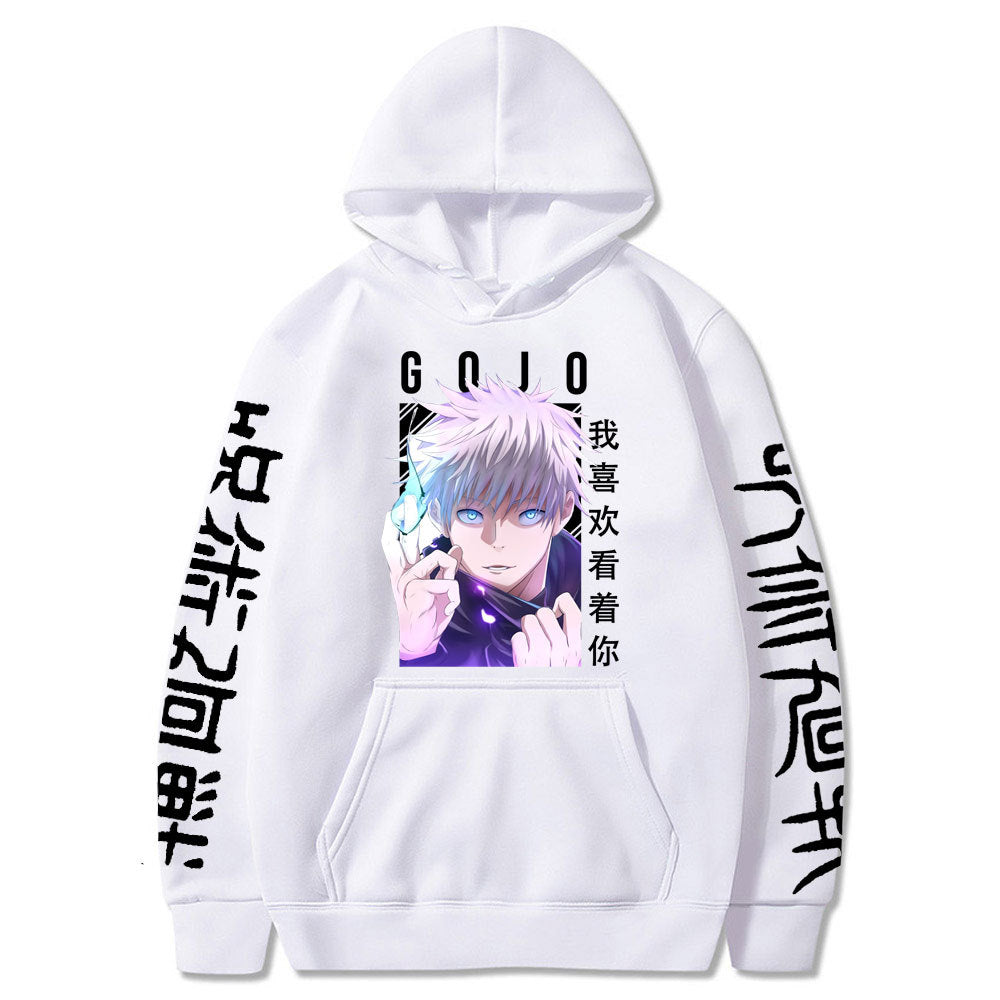 Unisex Gojo Anime Loose Casual Hoodie