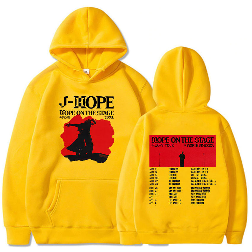 Unisex Kpop J-Hope Print Loose Hoodie