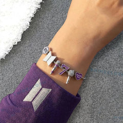 BANGTAN Mic 7 Element Stainless Steel Bracelet