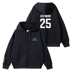 SKZ Member KARMA Zipper Black Hoodie