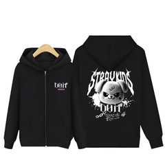 SKZ Evil Cartoon DO IT Logo Zip-Up Hoodie