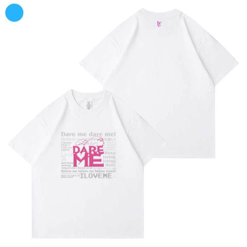 DARE ME Graphic Cotton Short-sleeved T-shirt