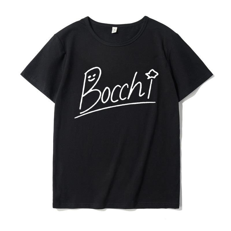 Anime Bocchi Printed Short Sleeve T-shirt