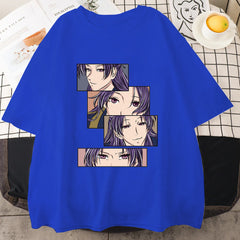 Casual Anime Graphic Printed T-Shirt