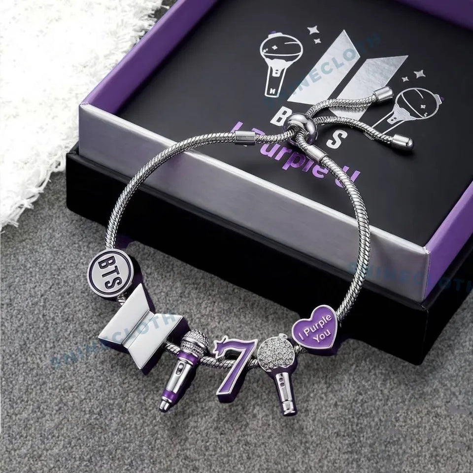 BANGTAN Mic 7 Element Stainless Steel Bracelet
