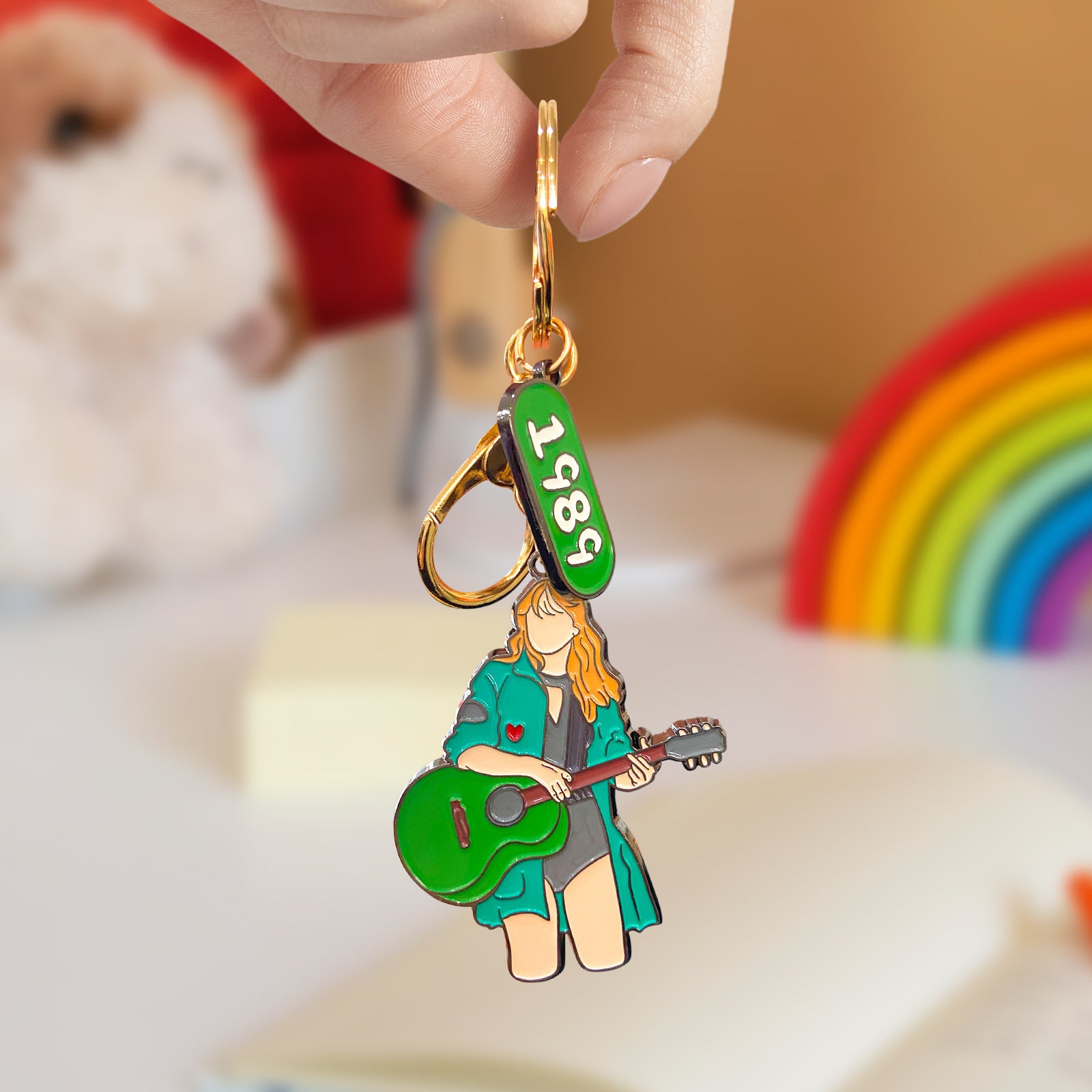 Cute Taylor Badge Keychain Pendant