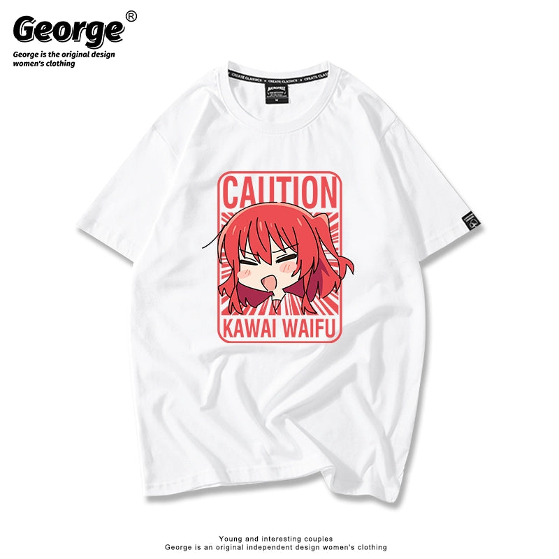 Cute Anime Graphic Short-sleeved T-shirt