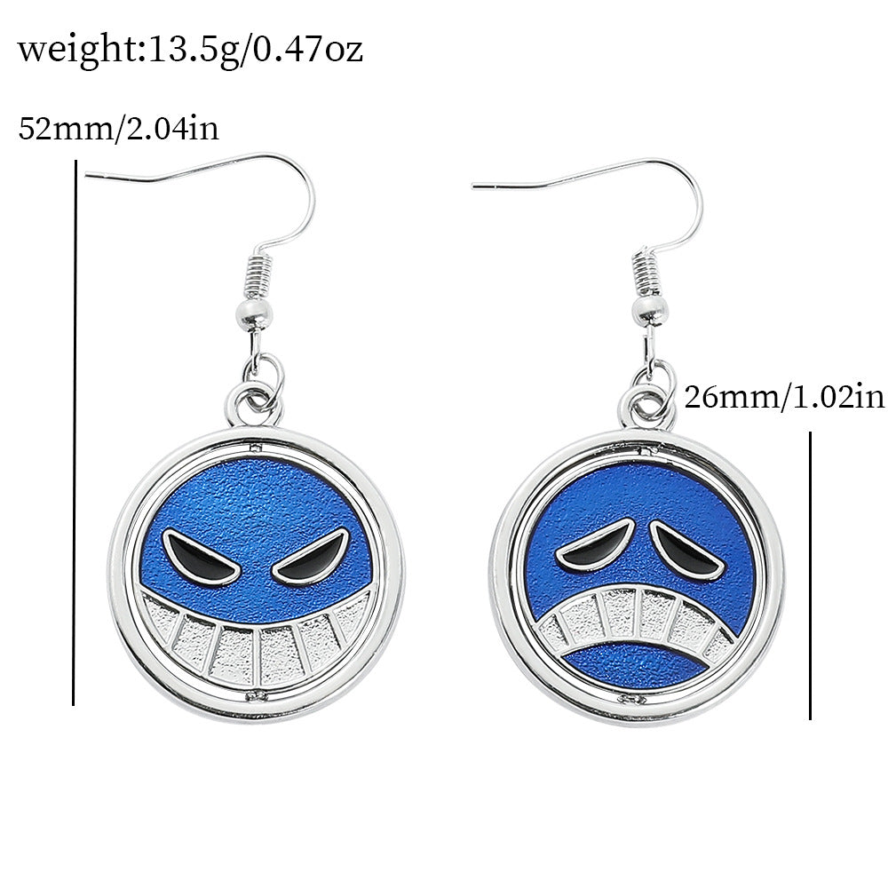 Trendy Portgas D. Ace Cosplay Earrings