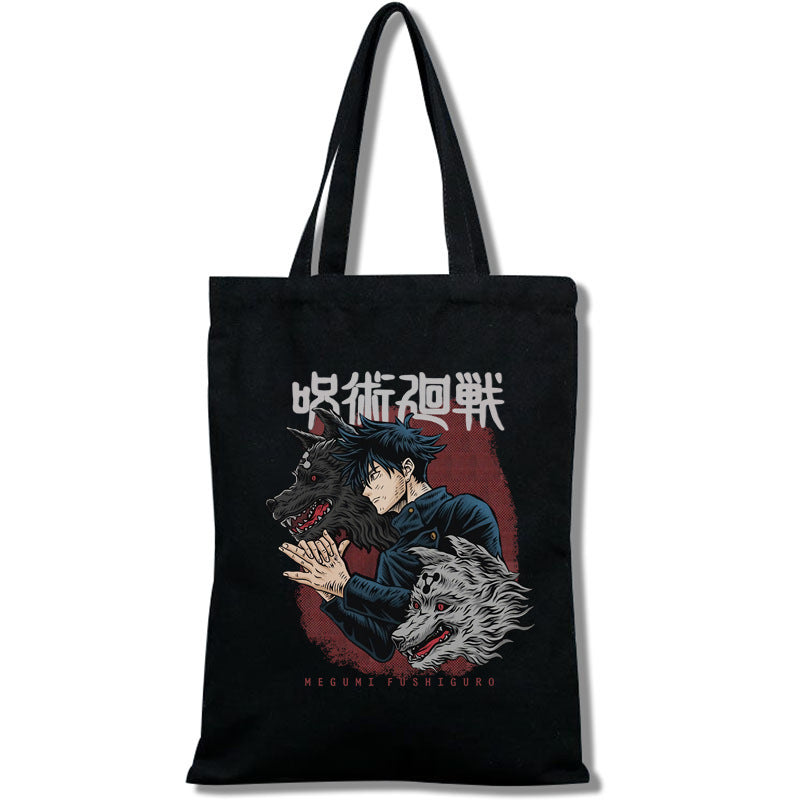 Casual Anime Printed Canvas Shoulder Bag