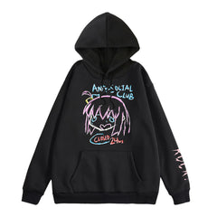 Unisex Casual Anime Graphic Print Hoodie