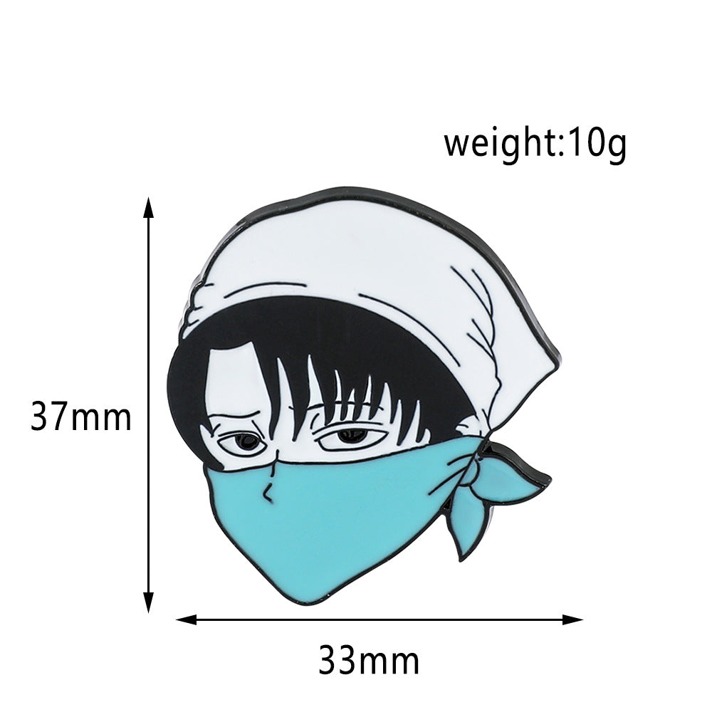 Anime Metal Brooch Badge