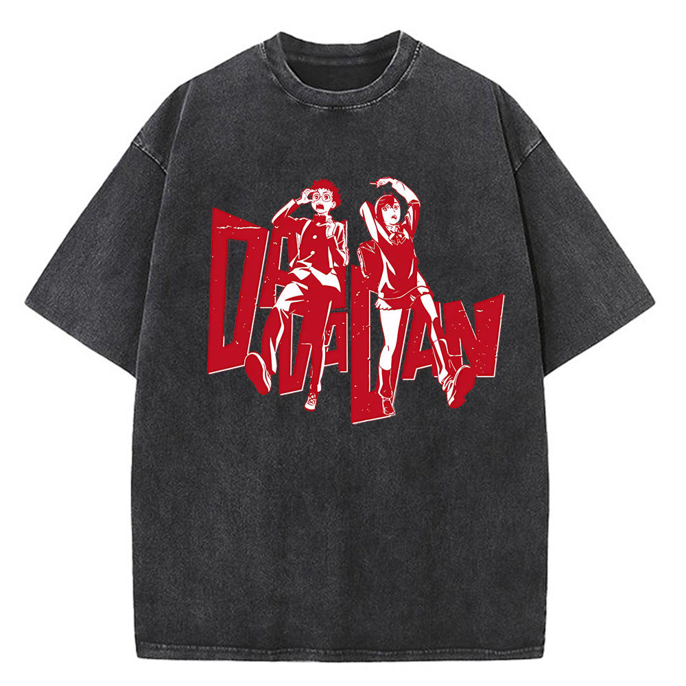 Vintage Men's Anime Dandadan Loose T-shirt