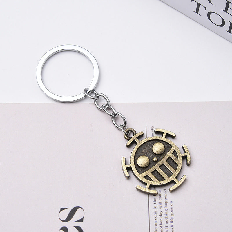 Luffy Zoro Straw Hat Necklace Keychain