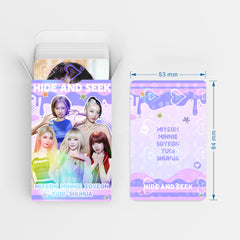 60PCS IDLE Heart Flash Photocard