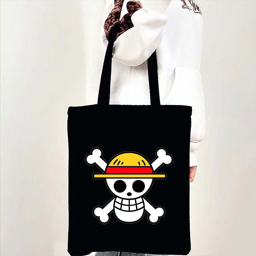 Luffy Printed Canvas Shoulder Tote Bag