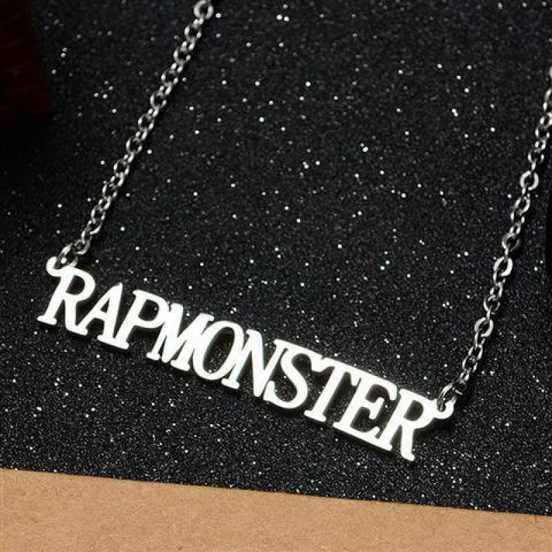 KPOP Logo Stainless Steel Bracelet Necklace