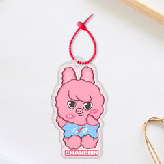SKZ Cartoon Acrylic Luggage Pendant