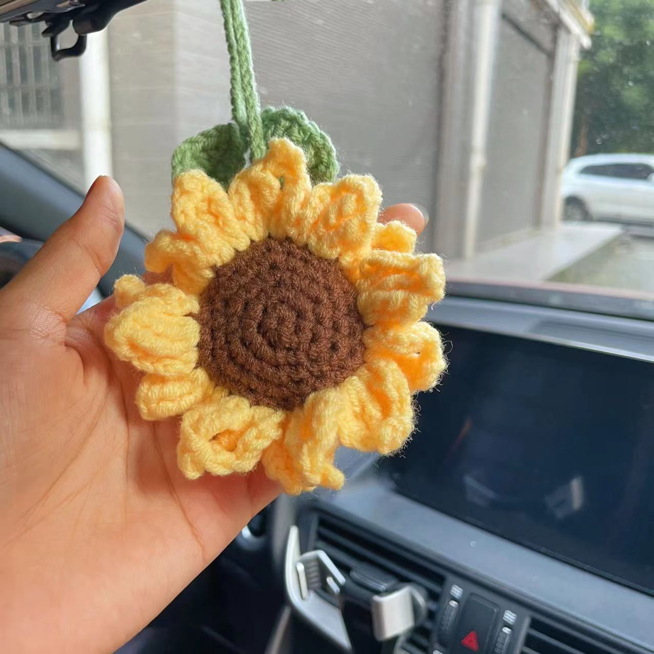 Lily Of The Valley Crochet Car Charm