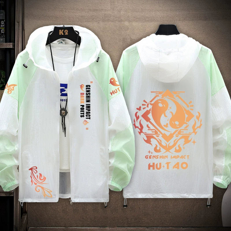 Trendy Game Sunscreen Thin Zipper Jacket