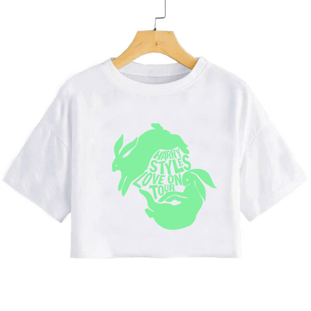 Harry Love on Tour Short Sleeve Cropped T-shirt