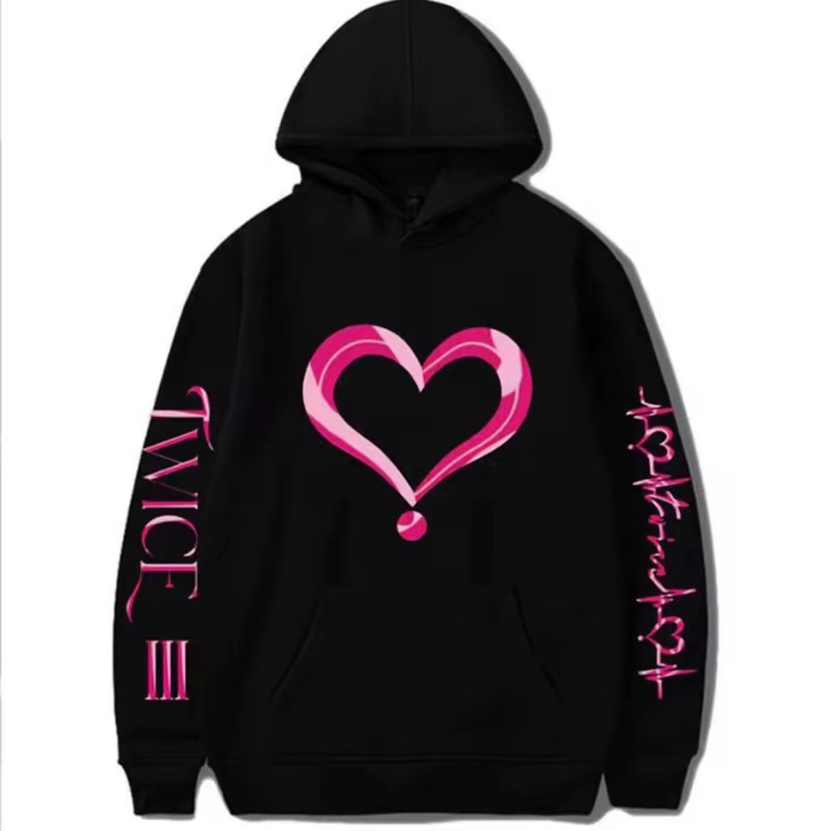 Trendy Kpop Print Casual Hoodie Top