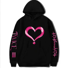 Trendy Kpop Print Casual Hoodie Top