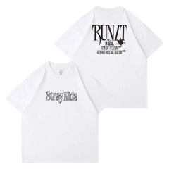 SKZ RUN IT TOUR Printed Cotton Tee