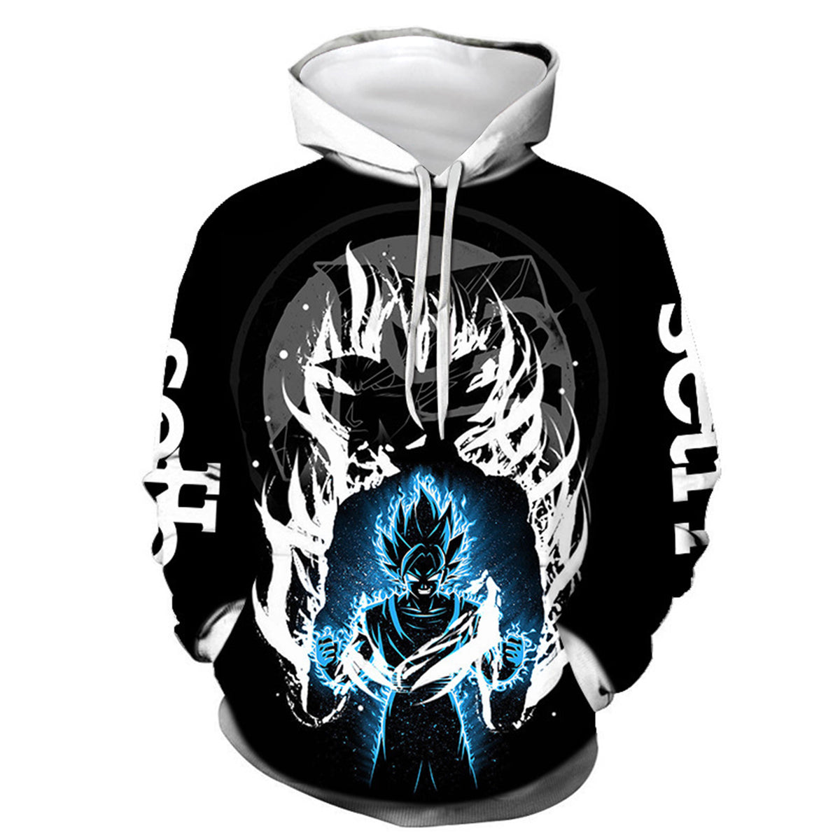 Unisex Anime Goku Digital Print Sports Hoodie